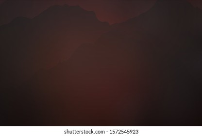 Dark Red vector template with lines, ovals. A sample with blurred bubble shapes. New composition for your brand book.
