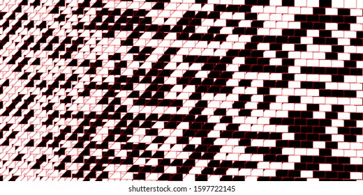 Dark Red vector template with lines. Modern abstract illustration with colorful lines. Template for your UI design.
