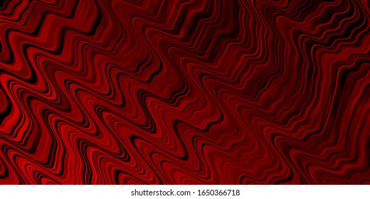 Dark Red vector template with lines. Abstract illustration with bandy gradient lines. 