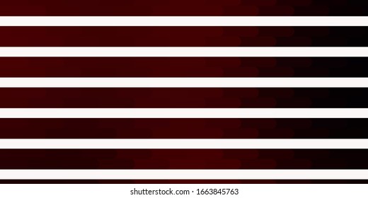 Dark Red vector template with lines. Gradient illustration with straight lines in abstract style. Pattern for booklets, leaflets.