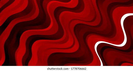 Dark Red vector template with lines. Abstract illustration with bandy gradient lines. Design for your business promotion.