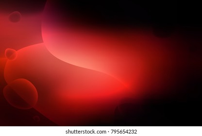 Dark Red vector template with lines, ovals. Shining crooked illustration in memphis style. Memphis design for your web site.