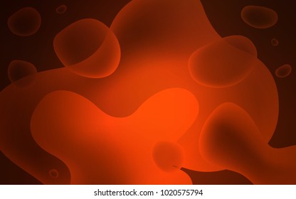Dark Red vector template with liquid shapes. Geometric illustration in memphis style with gradient.  A completely new memphis design for your business.