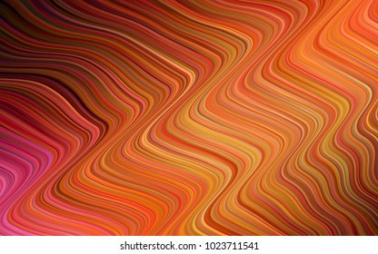 Dark Red vector template with liquid shapes. Modern gradient abstract illustration with bandy lines. The best blurred design for your business.