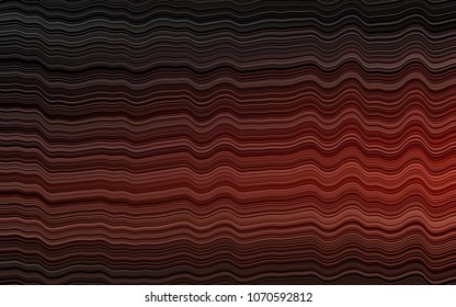 Dark Red vector template with liquid shapes. Glitter abstract illustration with wry lines. A new texture for your  ad, booklets, leaflets.
