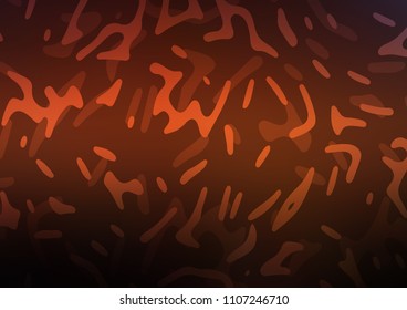 Dark Red vector template with liquid shapes. A completely new color illustration with brand new design for your ads, poster, banner.