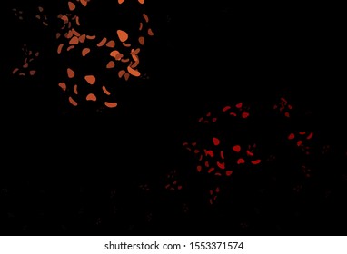 Dark Red vector template with memphis shapes. Colorful chaotic forms with gradient in modern style. Background for a cell phone.