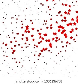 Dark Red vector template with neon stars. Colorful illustration in abstract style with gradient stars. Pattern for new year ad, booklets.