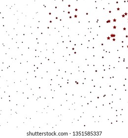 Dark Red vector template with neon stars. Modern geometric abstract illustration with stars. Pattern for websites, landing pages.