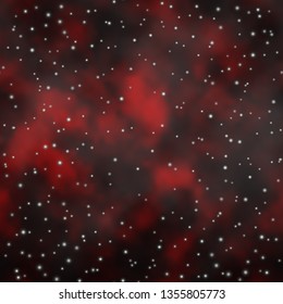 Dark Red vector template with neon stars. Decorative illustration with stars on abstract template. Best design for your ad, poster, banner.