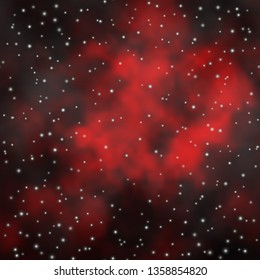 Dark Red vector template with neon stars. Modern geometric abstract illustration with stars. Pattern for websites, landing pages.