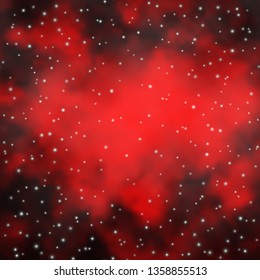 Dark Red vector template with neon stars. Modern geometric abstract illustration with stars. Pattern for websites, landing pages.