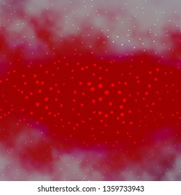 Dark Red vector template with neon stars. Colorful illustration in abstract style with gradient stars. Best design for your ad, poster, banner.