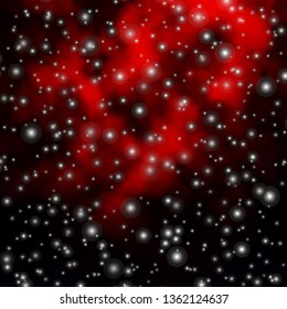 Dark Red vector template with neon stars. Colorful illustration with abstract gradient stars. Design for your business promotion.