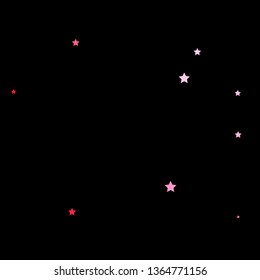 Dark Red vector template with neon stars. Colorful illustration in abstract style with gradient stars. Pattern for websites, landing pages.