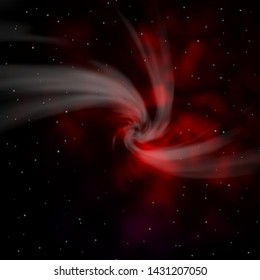 Dark Red vector template with neon stars. Colorful illustration in abstract style with gradient stars. Best design for your ad, poster, banner.