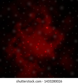 Dark Red vector template with neon stars. Colorful illustration with abstract gradient stars. Pattern for websites, landing pages.