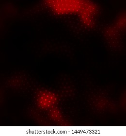 Dark Red vector template with neon stars. Decorative illustration with stars on abstract template. Theme for cell phones.