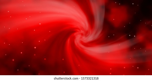 Dark Red vector template with neon stars. Colorful illustration with abstract gradient stars. Pattern for new year ad, booklets.