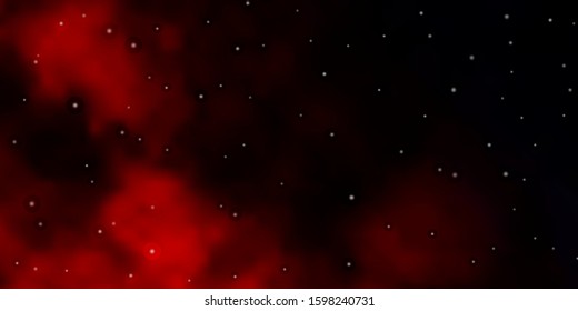 Dark Red vector template with neon stars. Modern geometric abstract illustration with stars. Pattern for wrapping gifts.