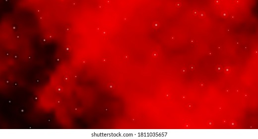 Dark Red vector template with neon stars. Shining colorful illustration with small and big stars. Pattern for wrapping gifts.