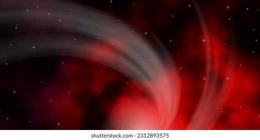 Dark Red vector template with neon stars. Colorful illustration in abstract style with gradient stars. Pattern for websites, landing pages.