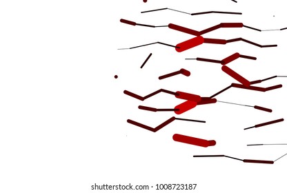 Dark Red vector template with repeated sticks. Capsules on blurred abstract background with gradient. Best design for your ad, poster, banner.
