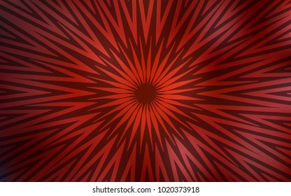 Dark Red vector template with repeated sticks. Lines on blurred abstract background with gradient. Template for your beautiful backgrounds.
