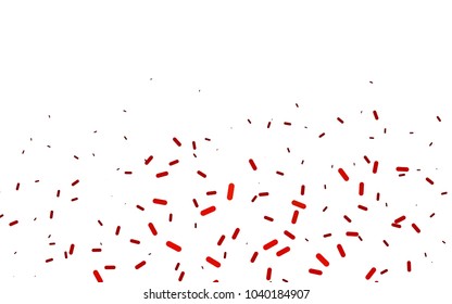 Dark Red vector template with repeated sticks. Shining colored illustration with rounded stripes. Smart design for your business advert.
