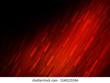 Dark Red vector template with repeated sticks. Decorative shining illustration with lines on abstract template. The pattern can be used as ads, poster, banner for commercial.