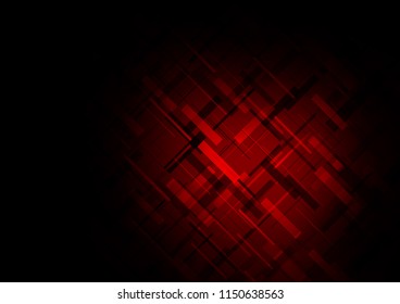 Dark Red vector template with repeated lines. Glitter abstract illustration with colored lines. Best design for your ad, poster, banner.