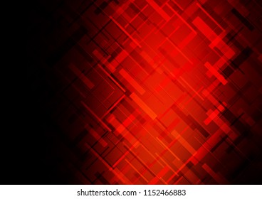 Dark Red vector template with repeated sticks. Glitter abstract illustration with colored sticks. The template can be used as a background.