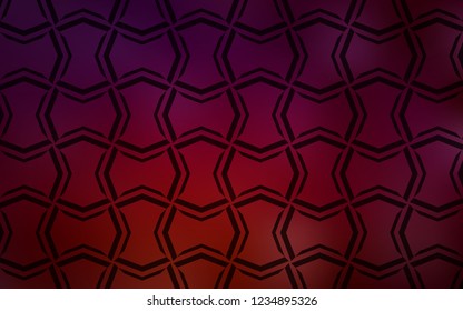 Dark Red vector template with repeated sticks. Lines on blurred abstract background with gradient. Template for your beautiful backgrounds.
