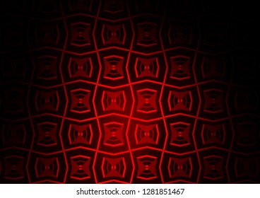 Dark Red vector template with repeated sticks. Lines on blurred abstract background with gradient. Backdrop for TV commercials.
