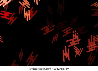 Dunkelrote Vektorvorlage mit wiederholten Sticks. Moderne, geometrische abstrakte Illustration mit Flecken. Muster für Anzeigen, Poster, Banner.
