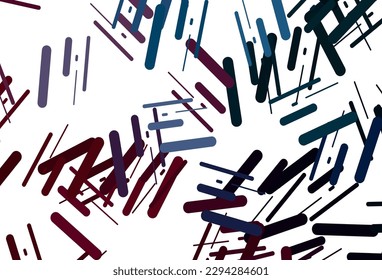 Dark red vector template with repeated sticks. Glitter abstract illustration with colored sticks. Pattern for ads, posters, banners.