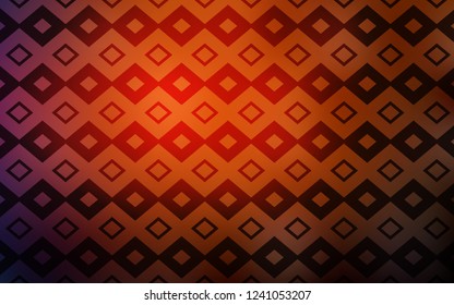 Dark Red vector template with rhombus. Glitter abstract illustration with rectangular shapes. Pattern can be used for websites.