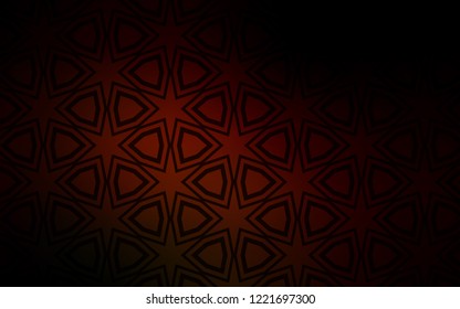 Dark Red vector template with sky stars. Shining colored illustration with stars. Pattern for new year ad, booklets.