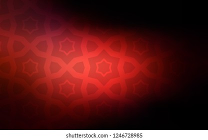 Dark Red vector template with sky stars. Blurred decorative design in simple style with stars. Pattern for wrapping gifts.