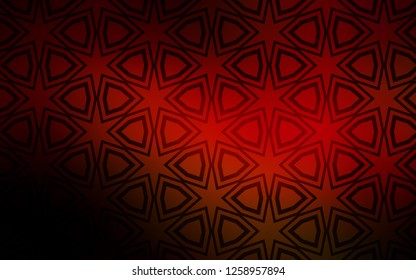 Dark Red vector template with sky stars. Decorative illustration with stars on abstract template. Pattern for wrapping gifts.