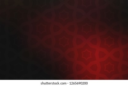 Dark Red vector template with sky stars. Stars on blurred abstract background with gradient. Pattern for wrapping gifts.