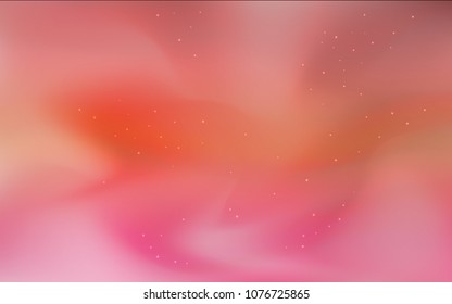 Dark Red vector template with space stars. Glitter abstract illustration with colorful cosmic stars. Pattern for futuristic ad, booklets.