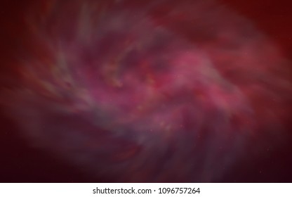 Dark Red vector template with space stars. Blurred decorative design in simple style with galaxy stars. Smart design for your business advert.