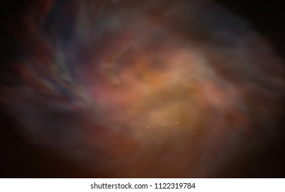 Dark Red vector template with space stars. Blurred decorative design in simple style with galaxy stars. Pattern for astrology websites.