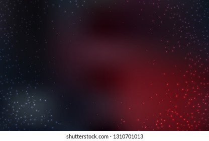 Dark Red vector template with space stars. Shining colored illustration with bright astronomical stars. Pattern for astronomy websites.