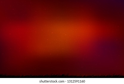 Dark Red vector template with space stars. Shining colored illustration with bright astronomical stars. Pattern for futuristic ad, booklets.