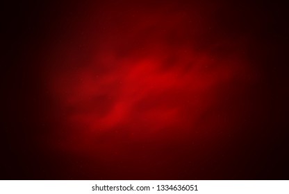 Dark Red vector template with space stars. Glitter abstract illustration with colorful cosmic stars. Best design for your ad, poster, banner.