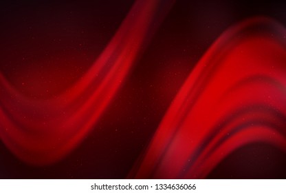 Dark Red vector template with space stars. Shining colored illustration with bright astronomical stars. Best design for your ad, poster, banner.
