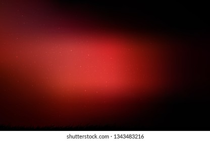 Dark Red vector template with space stars. Blurred decorative design in simple style with galaxy stars. Pattern for astronomy websites.