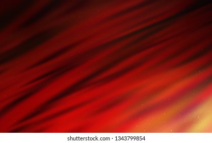 Dark Red vector template with space stars. Space stars on blurred abstract background with gradient. Smart design for your business advert.